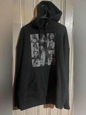 Taylor Swift The Eras Tour Hoodie-Photo Panel Black
